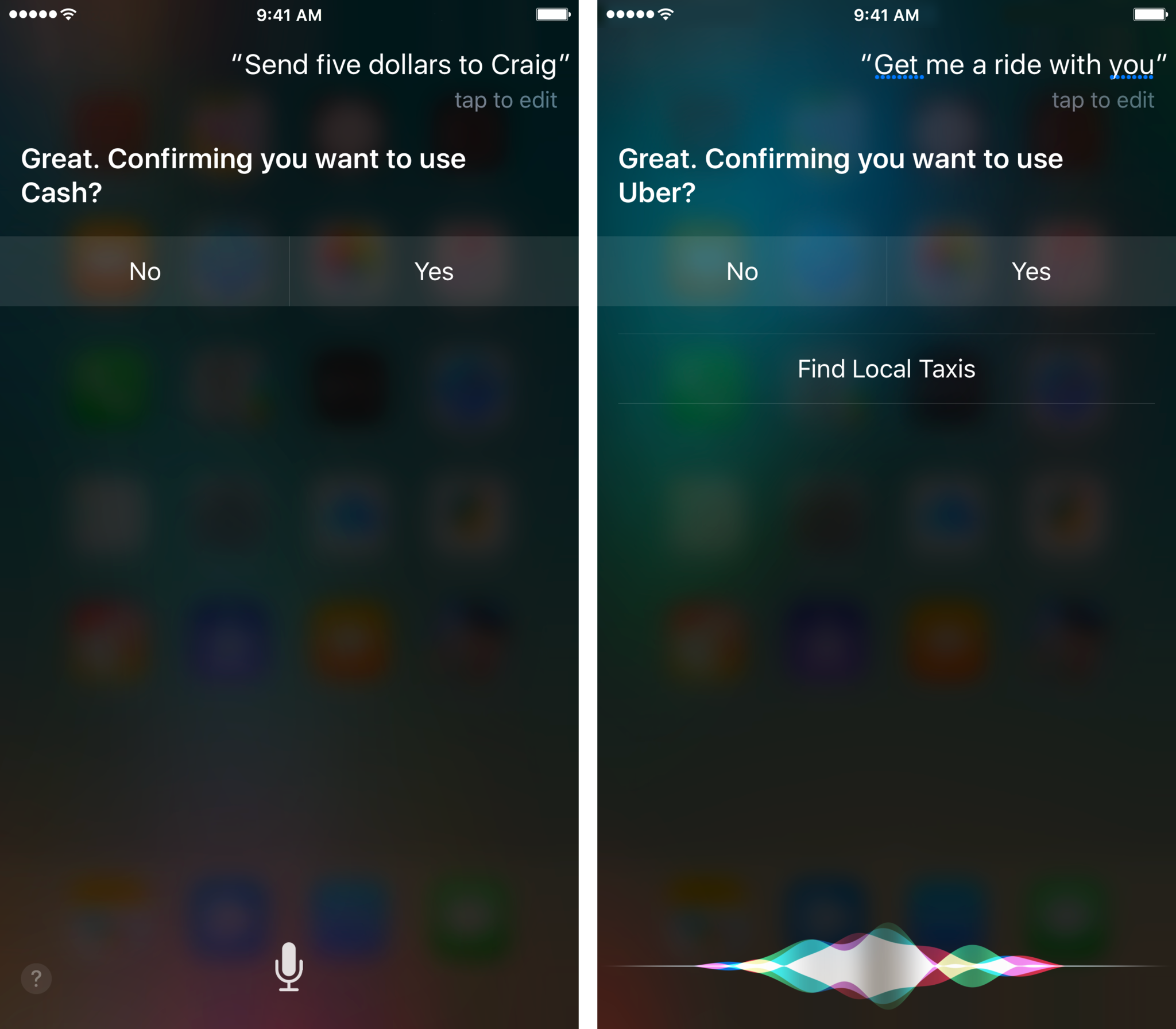 Ask Siri to perform a task in a third-party app