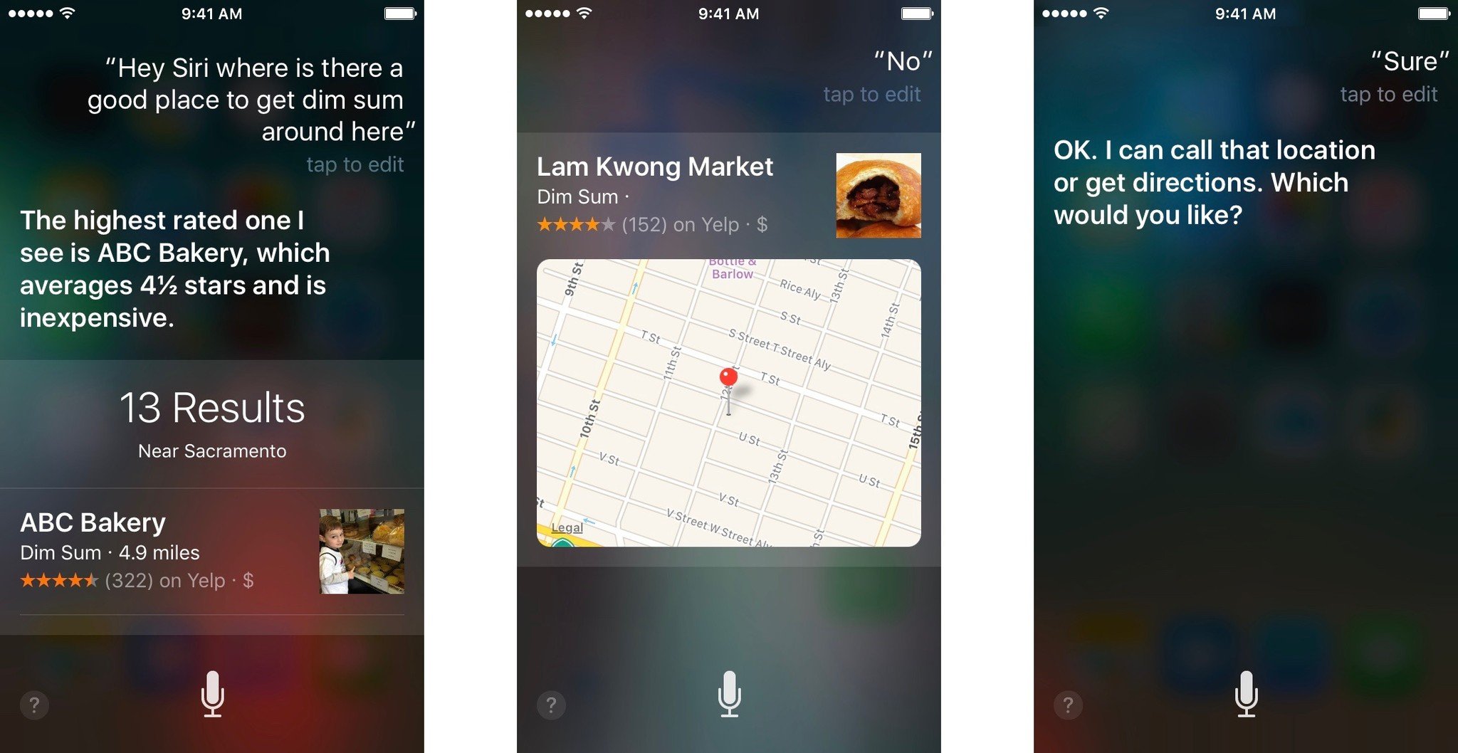 Say, Hey Siri and get suggestions for the best location in your search