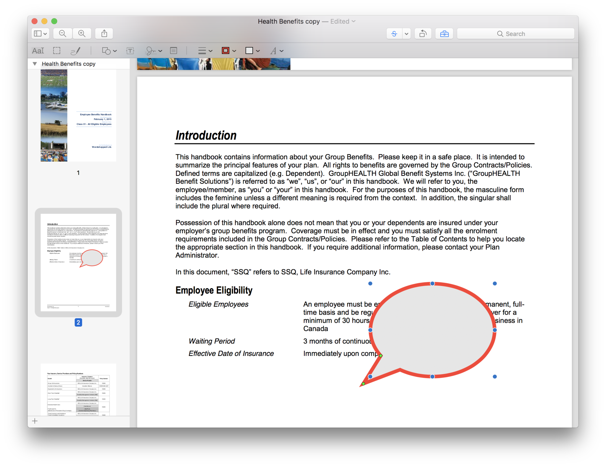 preview macos speech bubble example screen - 2020年最好用的15款免費PDF檔閱讀、編輯軟體，Windows、Mac通通有