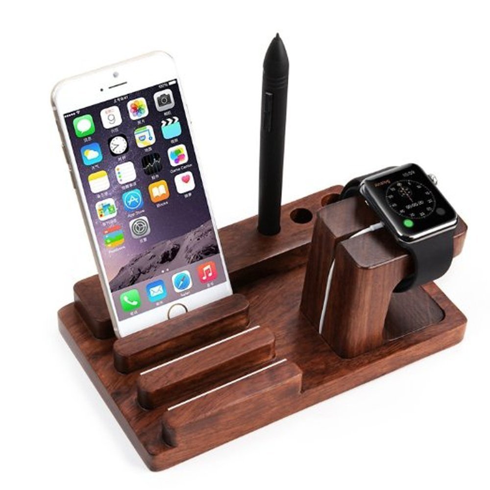 IPhone Dock Airpods Dock for IPhone IPad  IPhone Docking Station Wooden Dock IPhone Dock Apple Docking Station IPhone Charging Station