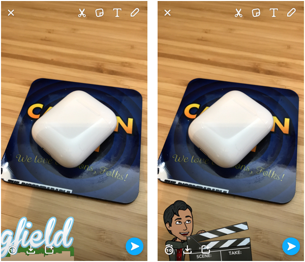 How to add information filters and Geofilters