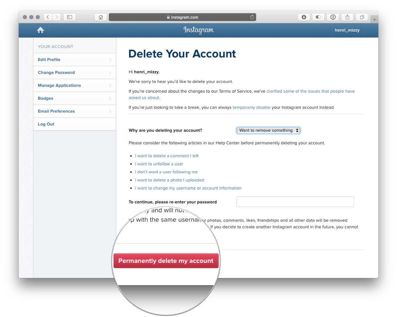 How to delete your Instagram account (after saving your photos