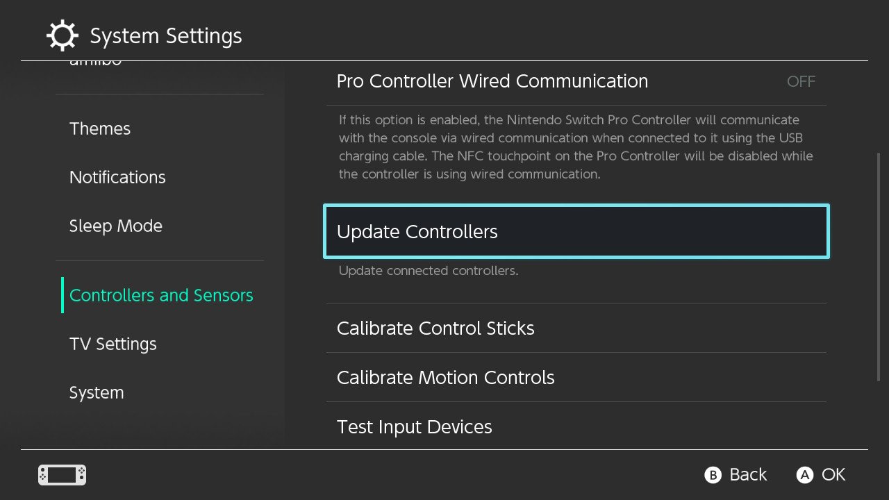 Select Update Controllers