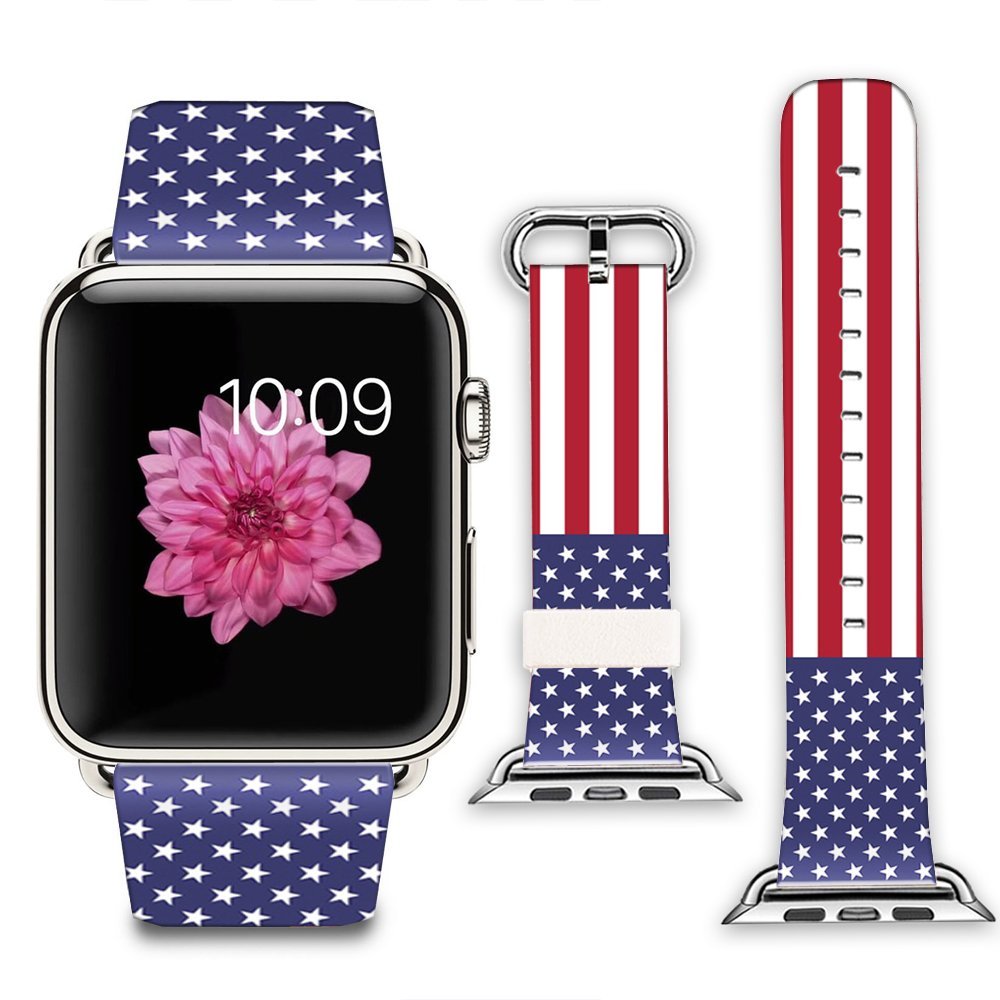 Independence Day American Flag Style Nylon Wristband for July 4th