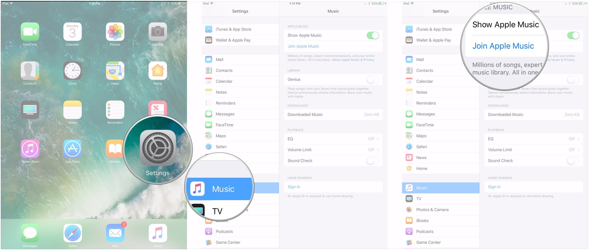 How to download family sharing music to new device