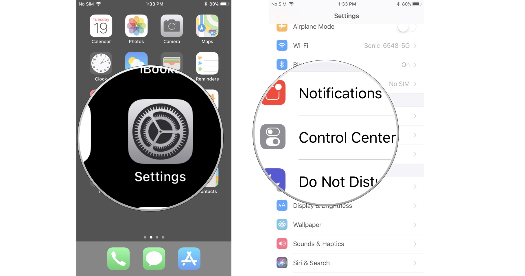 Image result for iphone controls customizable