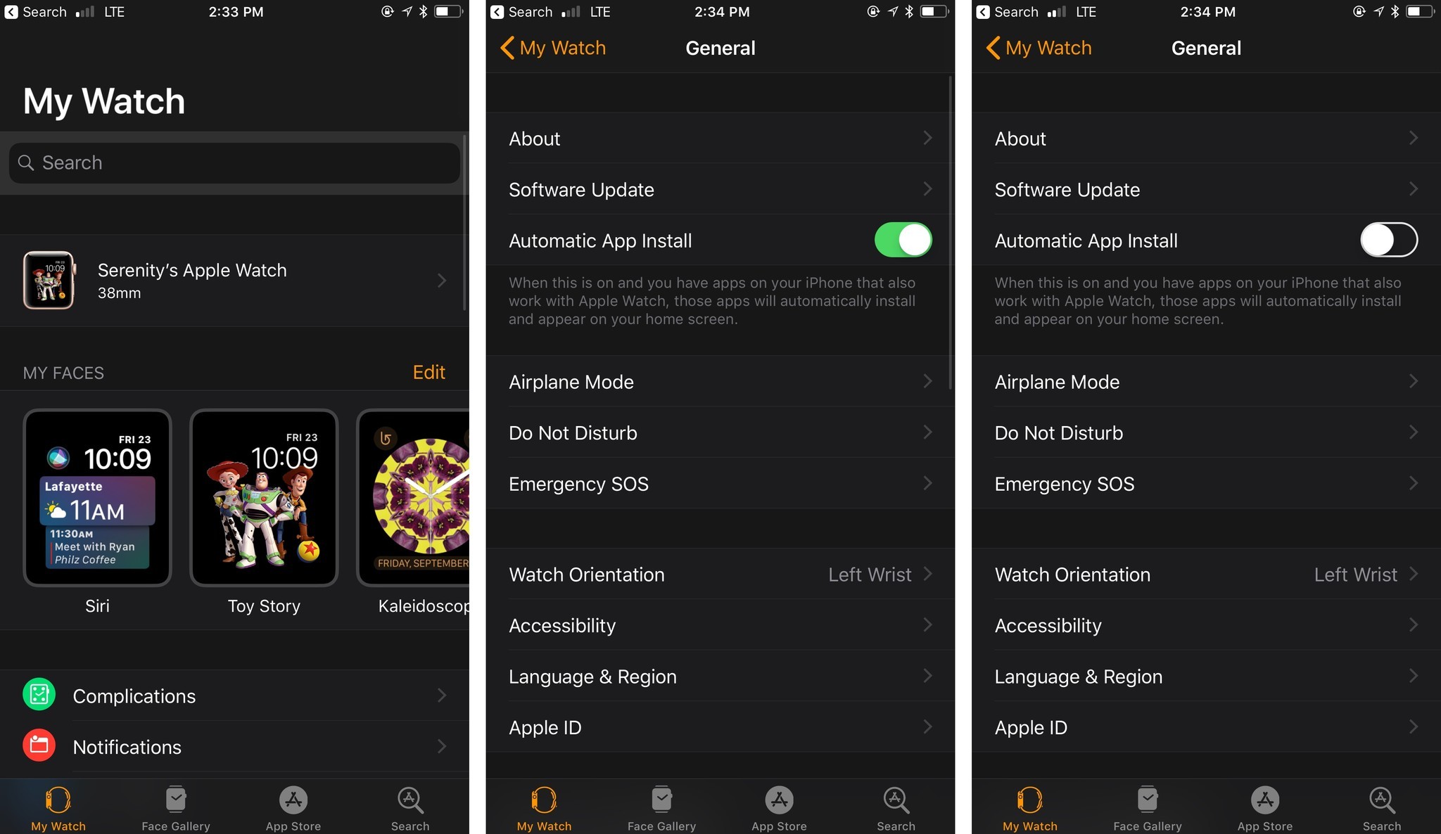 How to Enable and Disable Automatic App Install for Apple Watch in the Watch app on iPhone