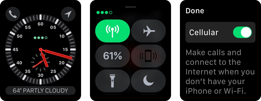 apple watch cellular and non cellular