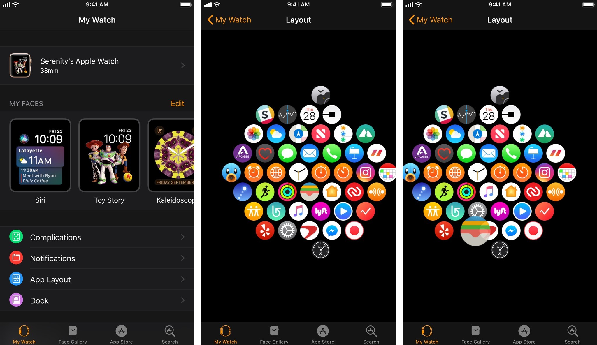 Rearrange Watch apps from iPhone Watch App