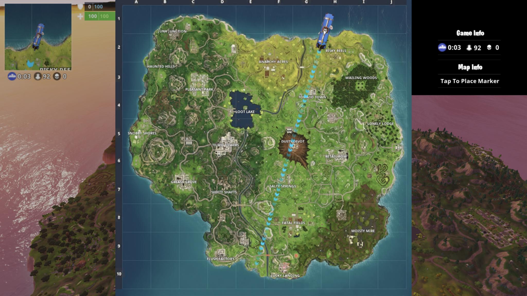 may 1 2018 fortnite season 4 is here and the comet has changed a few things around - fortnite season 8 minimap