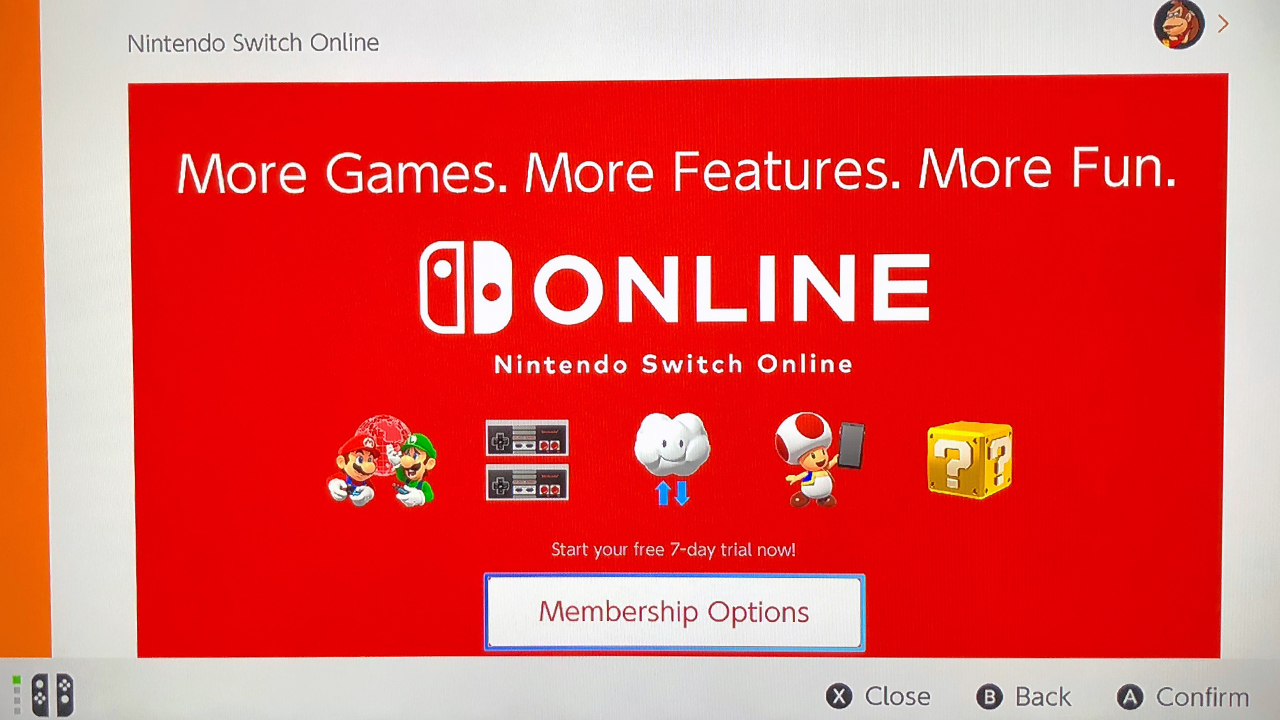 nintendo switch online upgrade to family