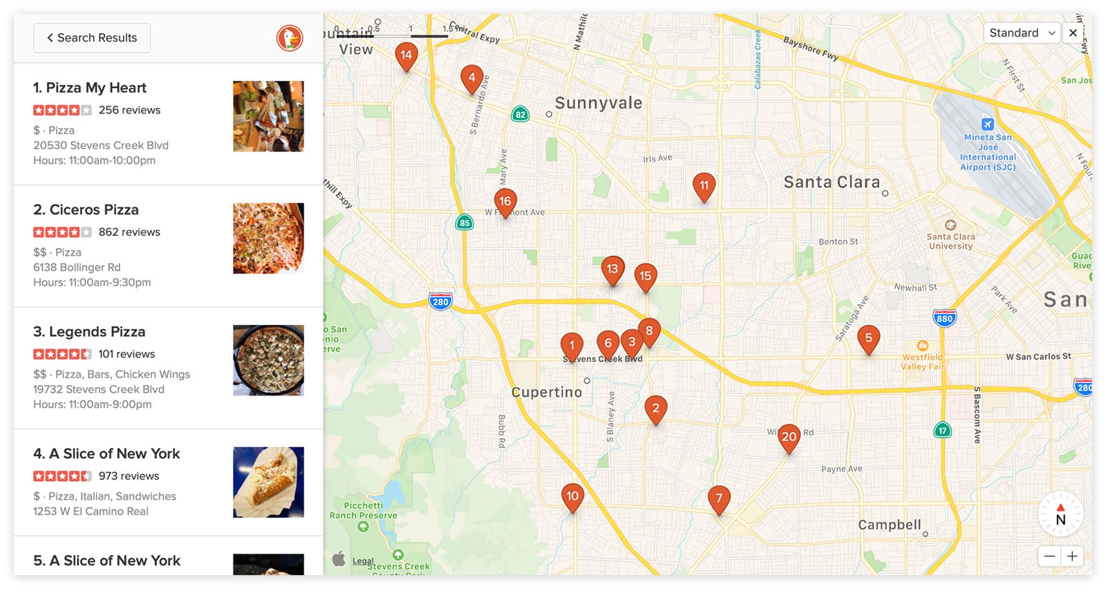 DuckDuckGo switches to Apple Maps, because privacy Pizza-in-cupertino-2-1