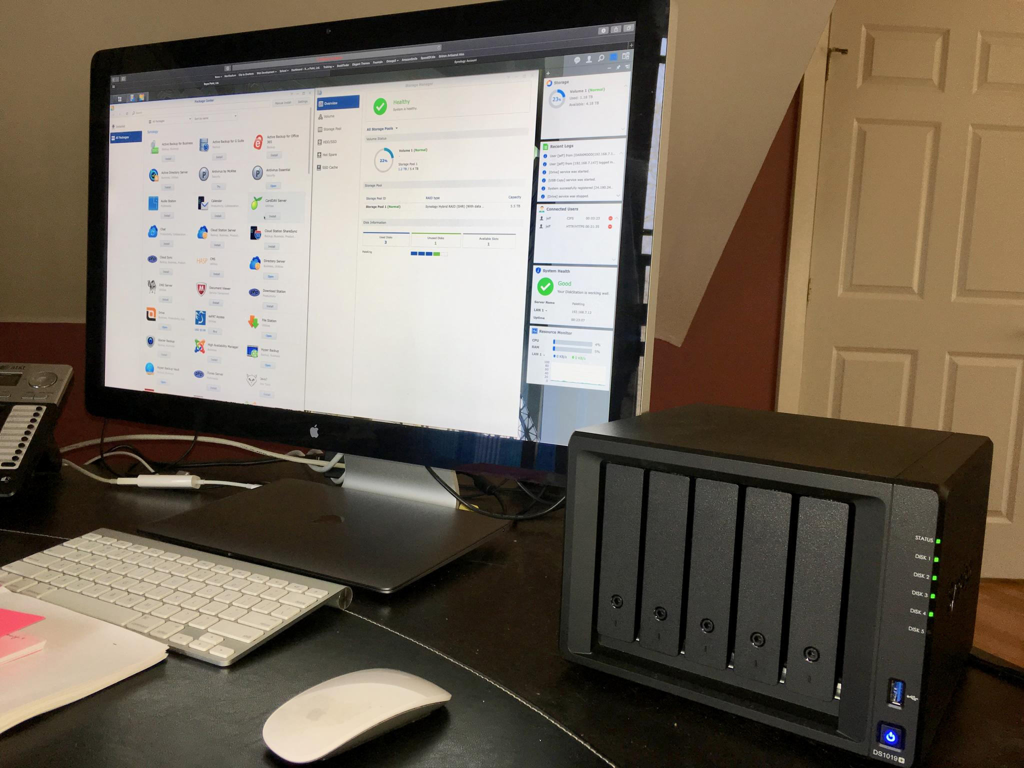 Synology DiskStation DS1019+ on Mac