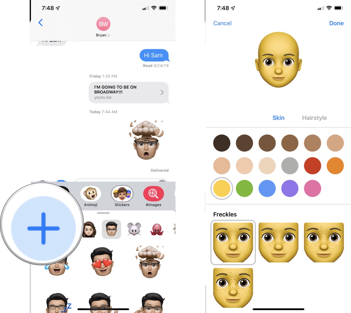 How To Use Memoji Stickers On Iphone And Ipad In Ios 13 Imore