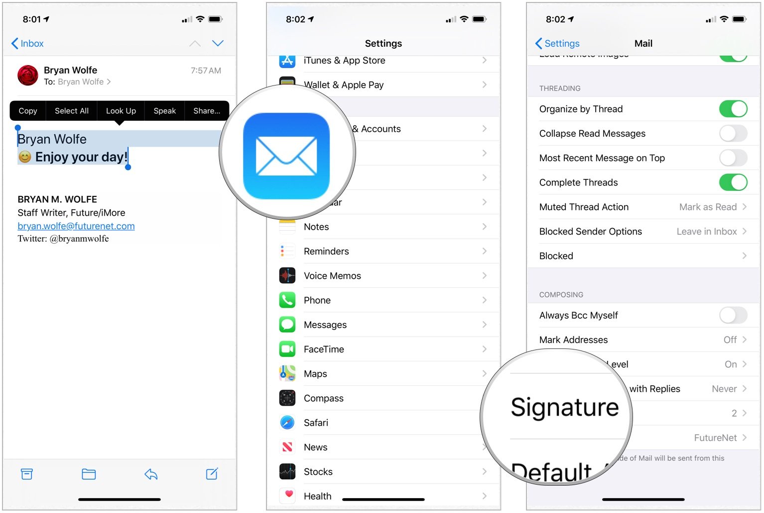 How To Change Signatures On Iphone And Ipad Imore