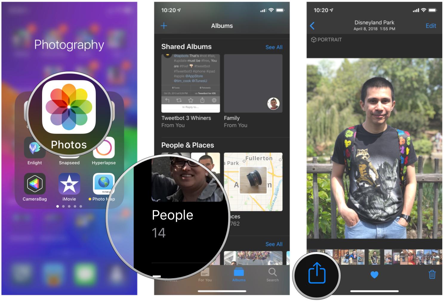 How To Use The Photos App To For Slideshows Setting Wallpaper And Contact Pics Imore