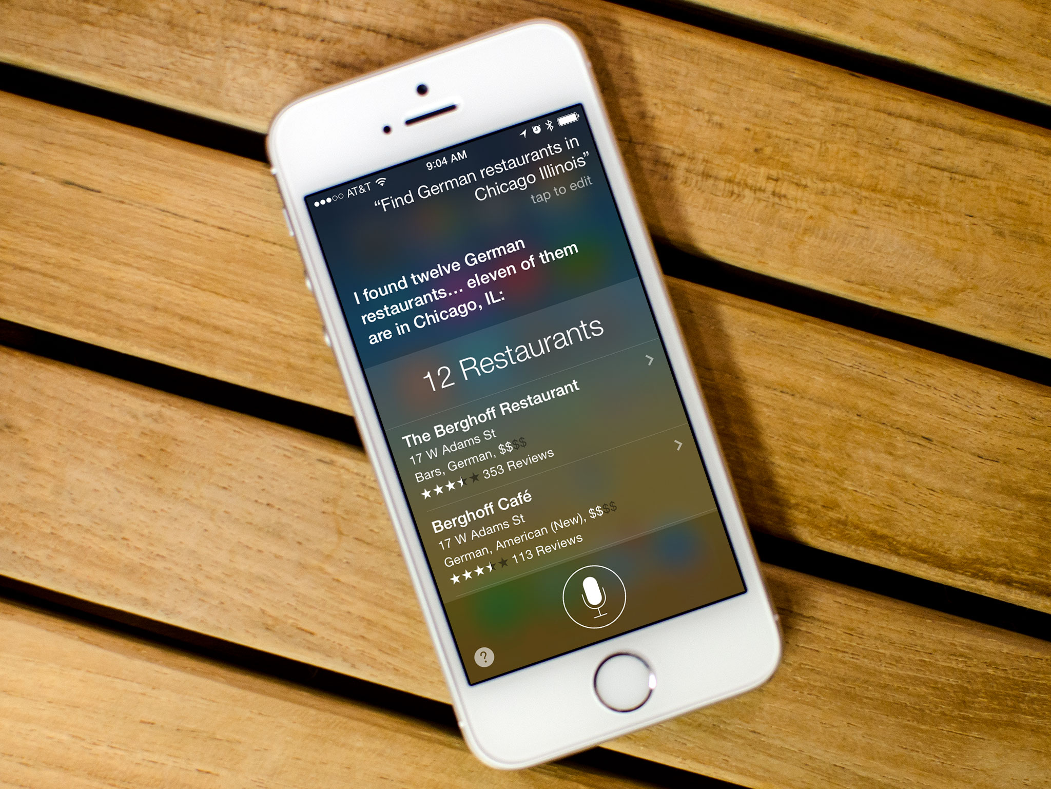How to search for different types of restaurants with Siri