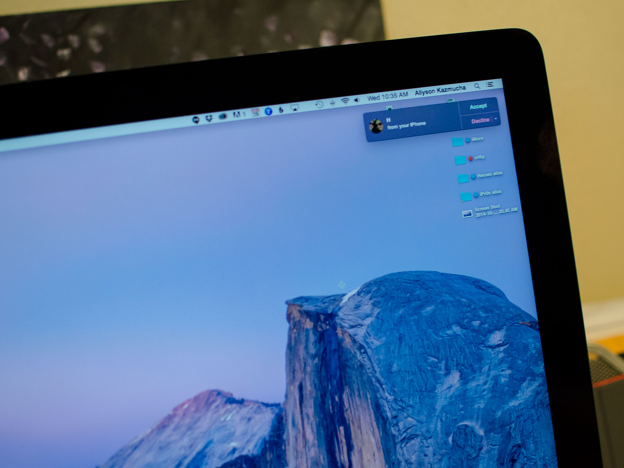 How to make and take phone calls in OS X Yosemite