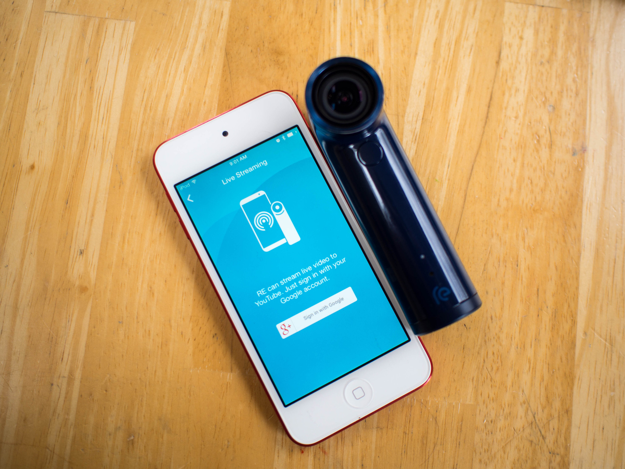 HTC RE camera app for iPhone now lets you stream live to YouTube