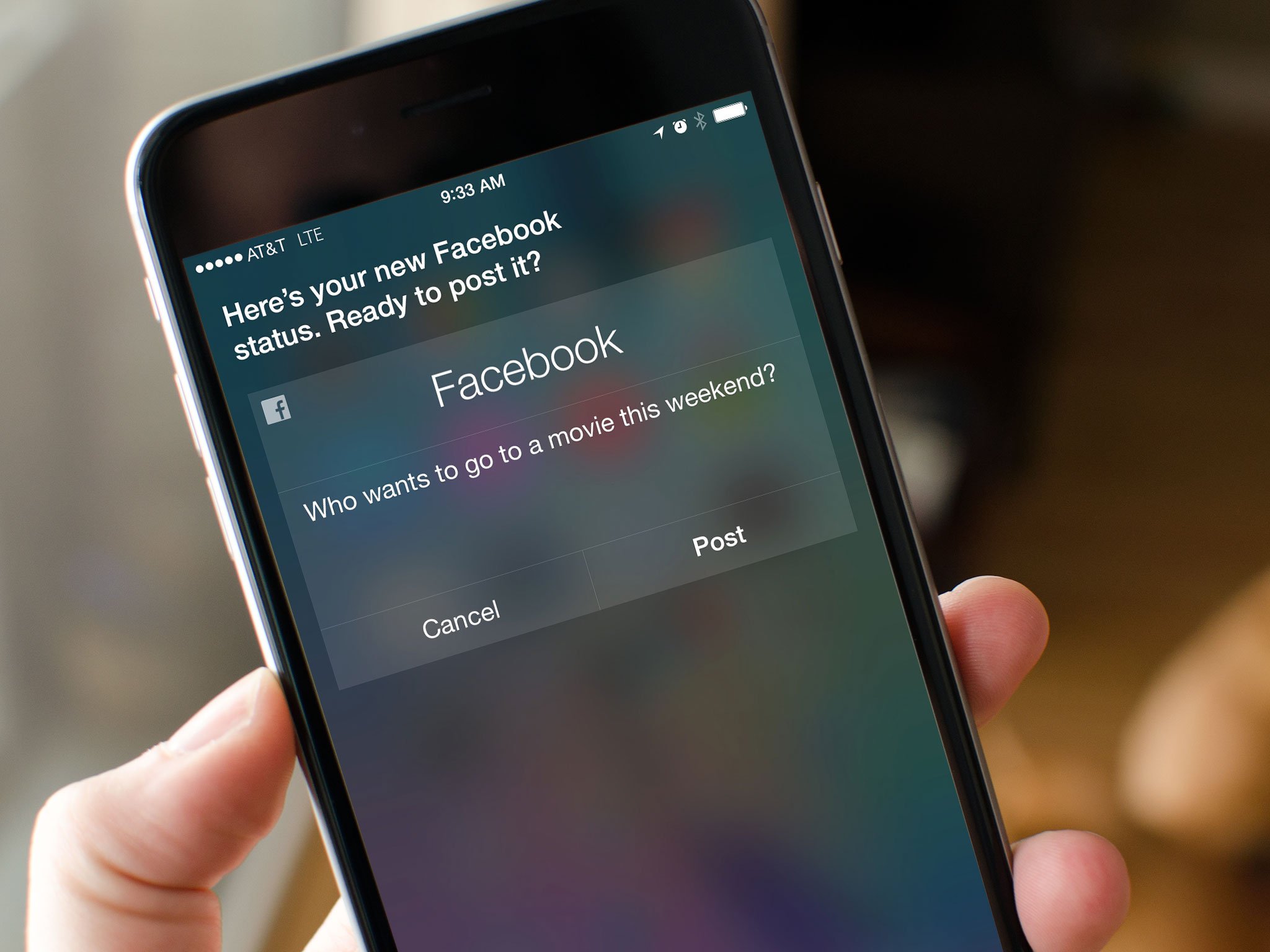 How to update your Facebook status with Siri