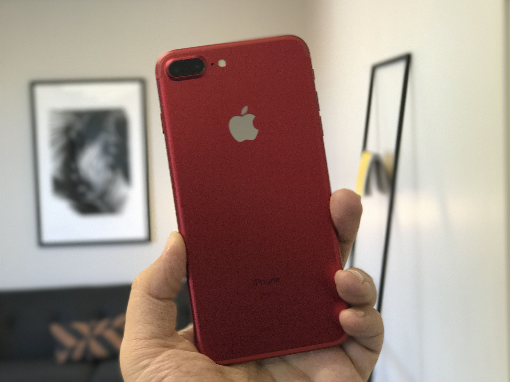red iphone 7 back