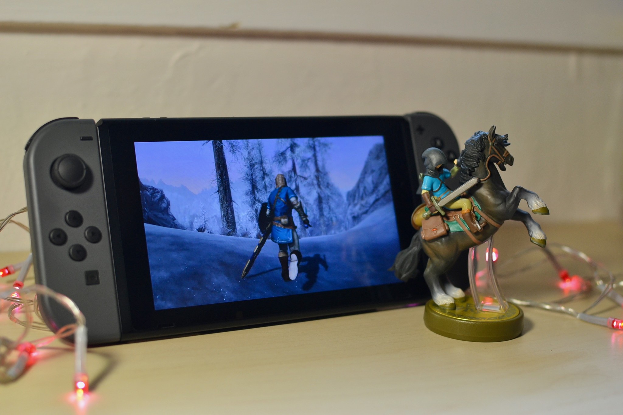 Skyrim in Link&#39;s outfit on Nintendo Switch