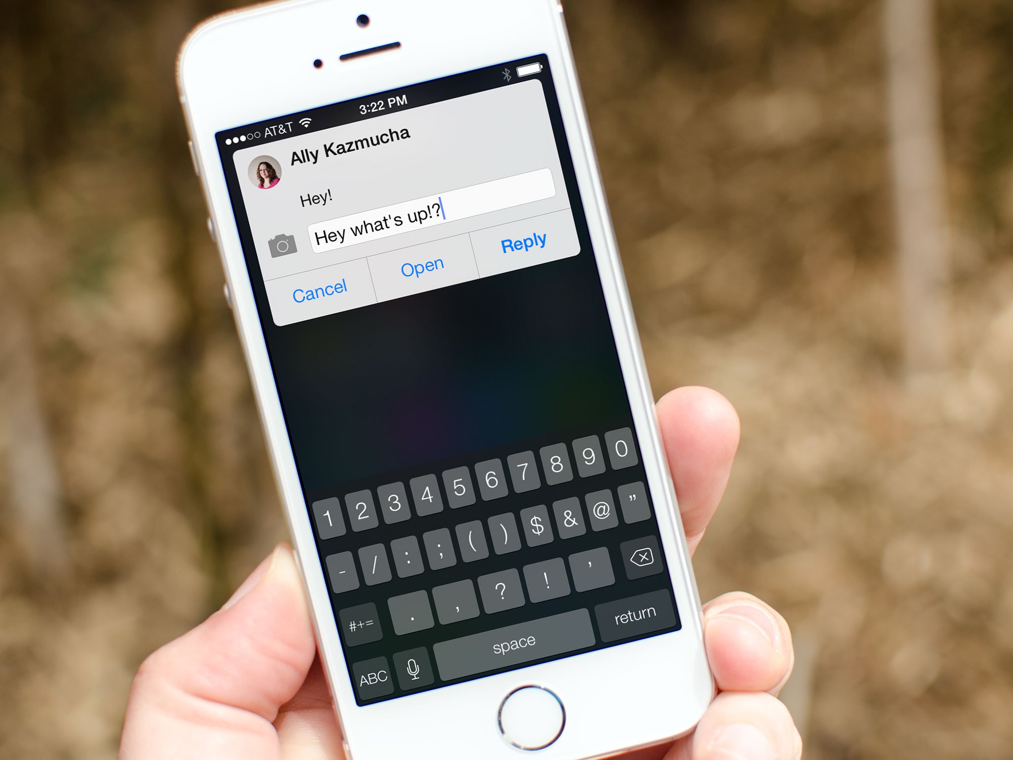 auki for iPhone review: iOS 7 quick reply the way Apple would have done it