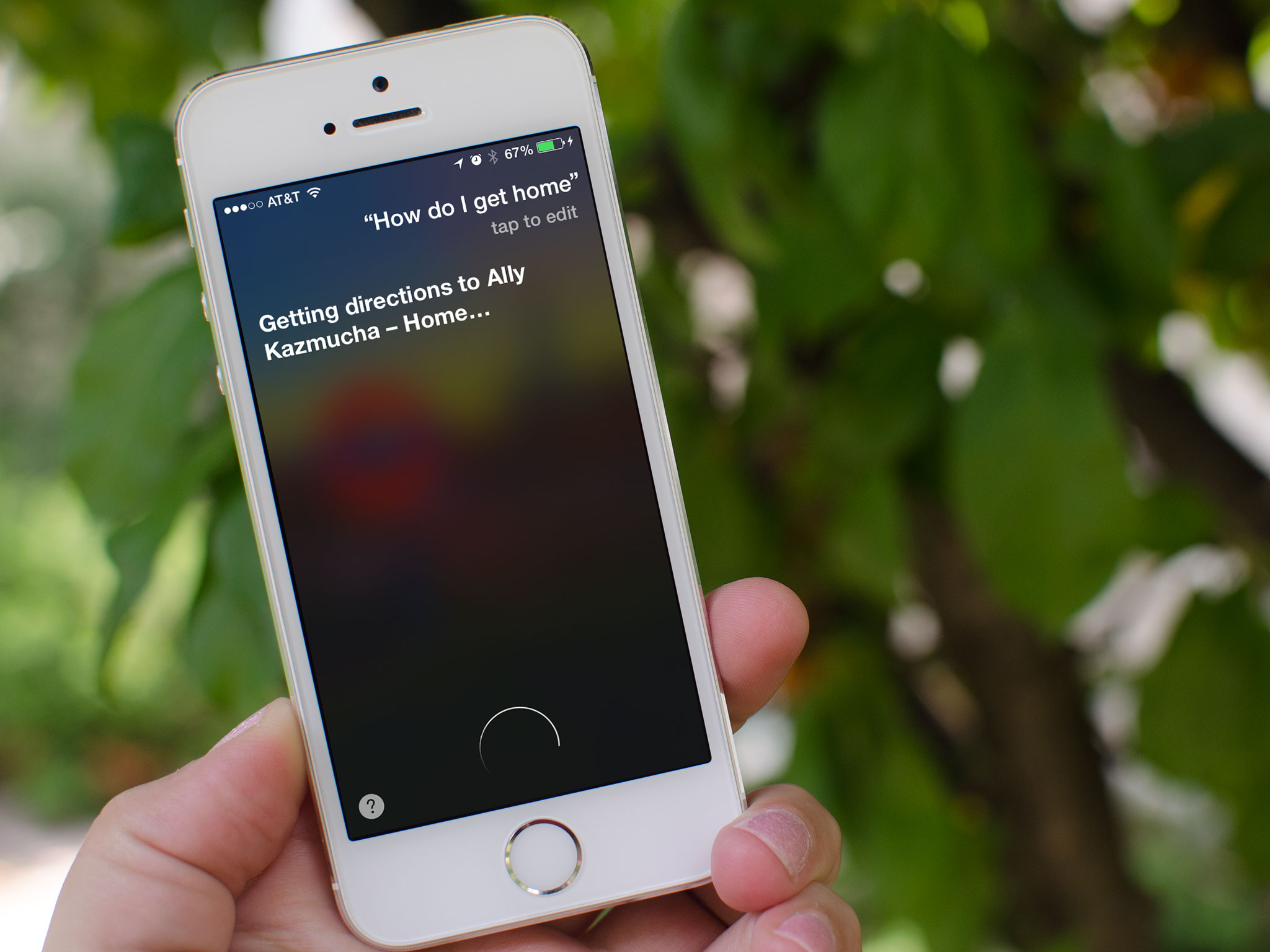 How to find your way home with Siri