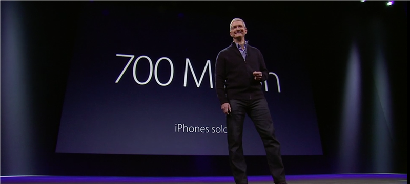 Tim Cook iPhone sales