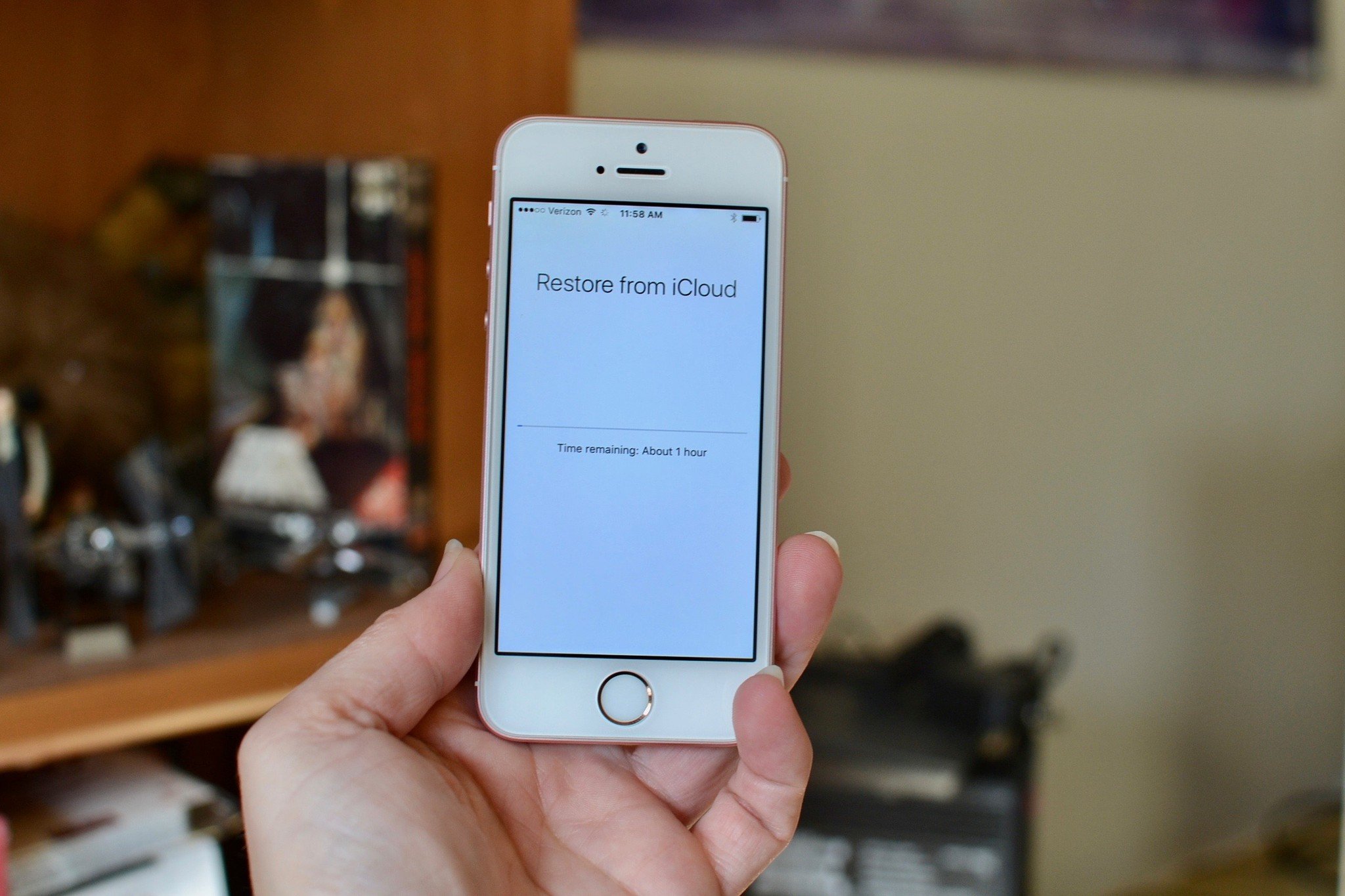 Restoring from iCloud on iPhone