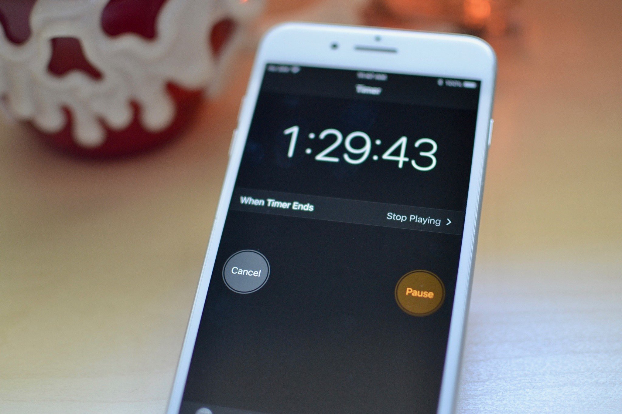 The Timer app on iPhone