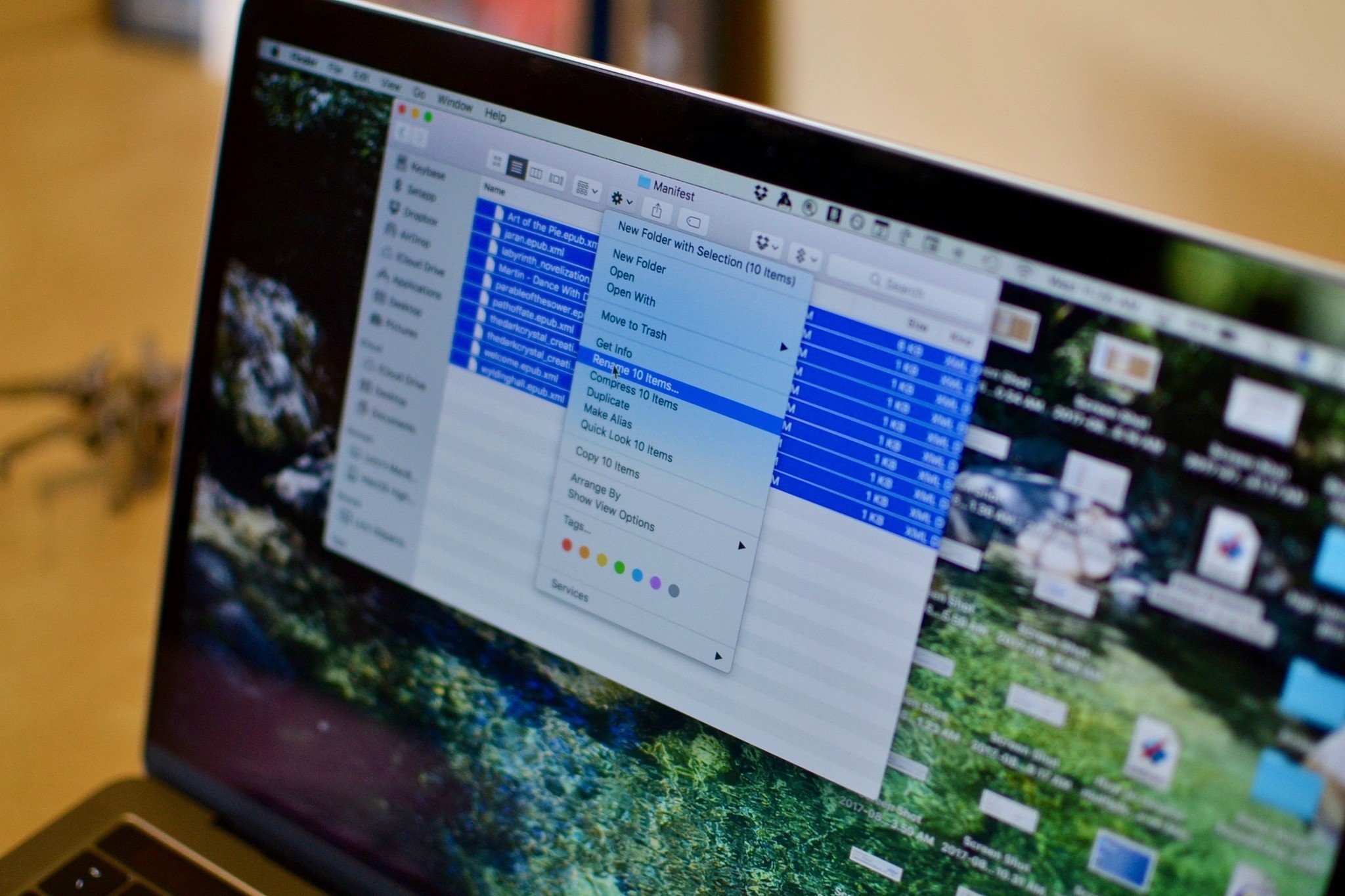 Renaming your files on Mac