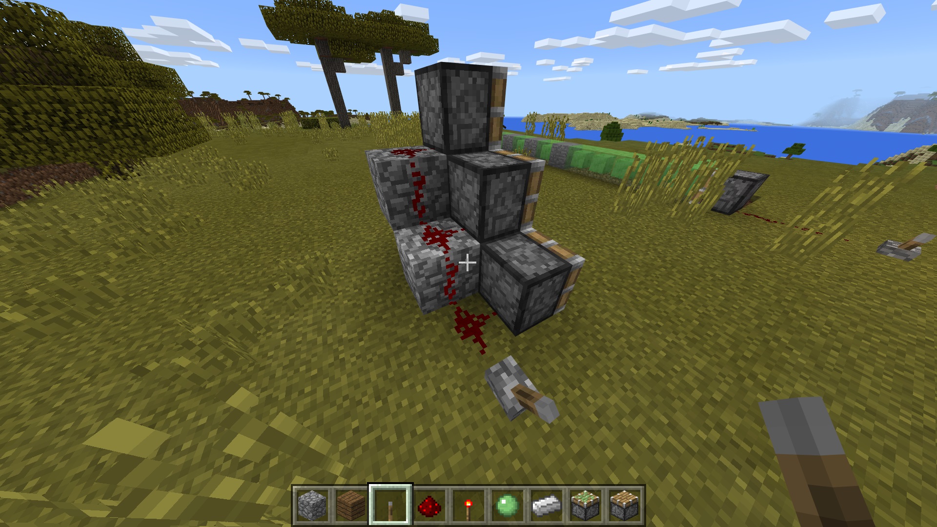 Redstone with lever